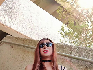 XHAMSTER @ Bess, A Crossdresser, Experiences A Powerful Orgasm In A Parking Lot